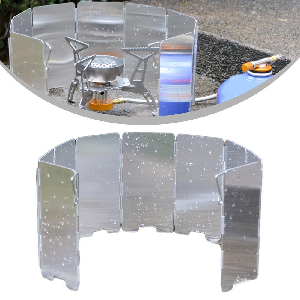 Lightweight Camping Cooking Stove Windscreen Carry Bag Folding Windshield
