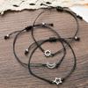 Sun Moon Star Card Bracelets Friendship Best Friends Rope Chain Engagement Gift Christmas Fashion Jewelry