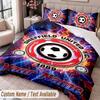 Sheffield United FC Printed Bedding Set Custom Name Text 1 Duvet Cover 2 Pillowcases For Bedroom