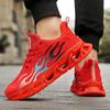 Men'S Plus Size Shock-Absorbing Casual Sports Shoes Four Season Breathable Soft Sole Outdoor Running Shoe Light Student Sneakers