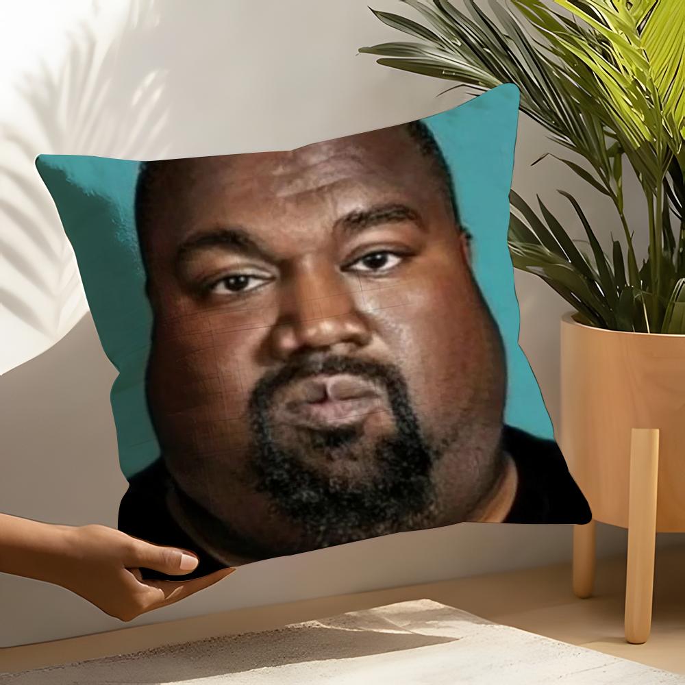 Funny kkanye meme Pillow Case Home Living Room Decoration Linen Pillow Cases Cushion Cover