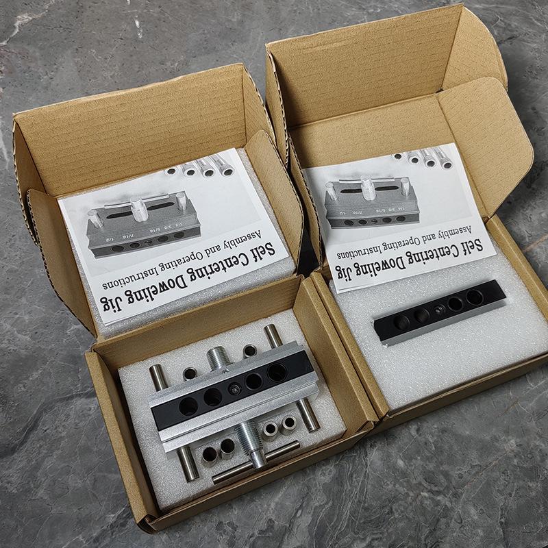 Woodworking Metric/Imperial Punch Locator Tool for Straight and Oblique Holes