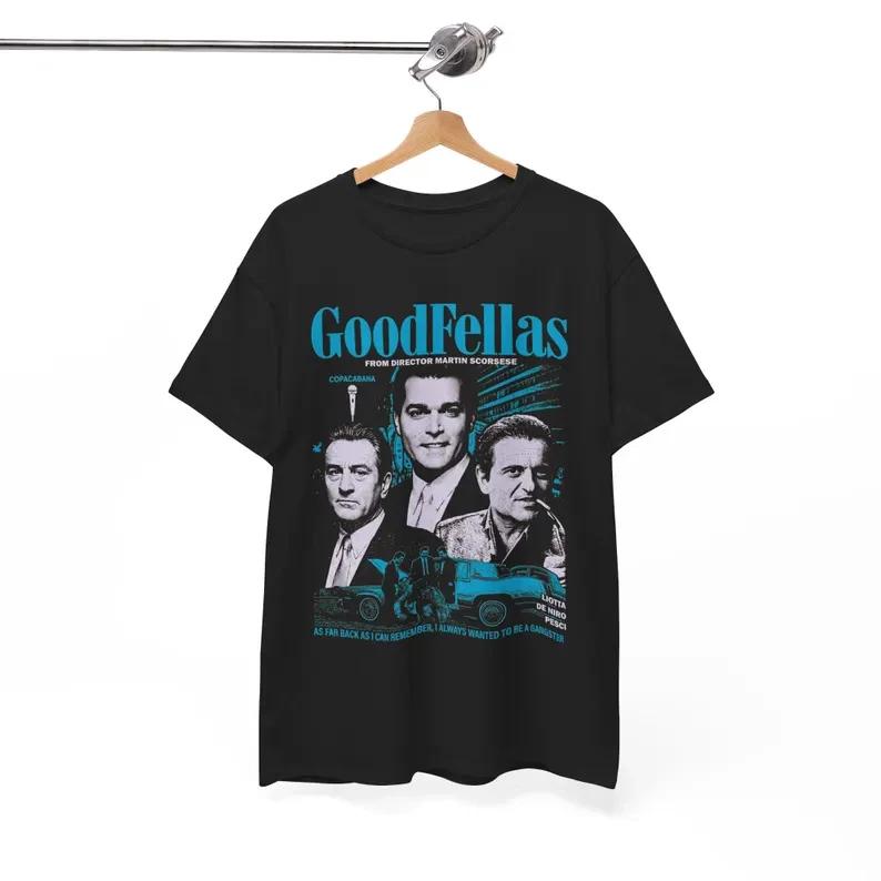 GoodFellas Movie Poster Graphic Tee Martin Scorsese Gangster Film T-Shirt M