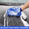 1/2PCS Chenille Plush Gloves for Car Cleaning Thickened Doublesided Car Cleaning Tools Ultrafine Fiber Car Washing Gloves