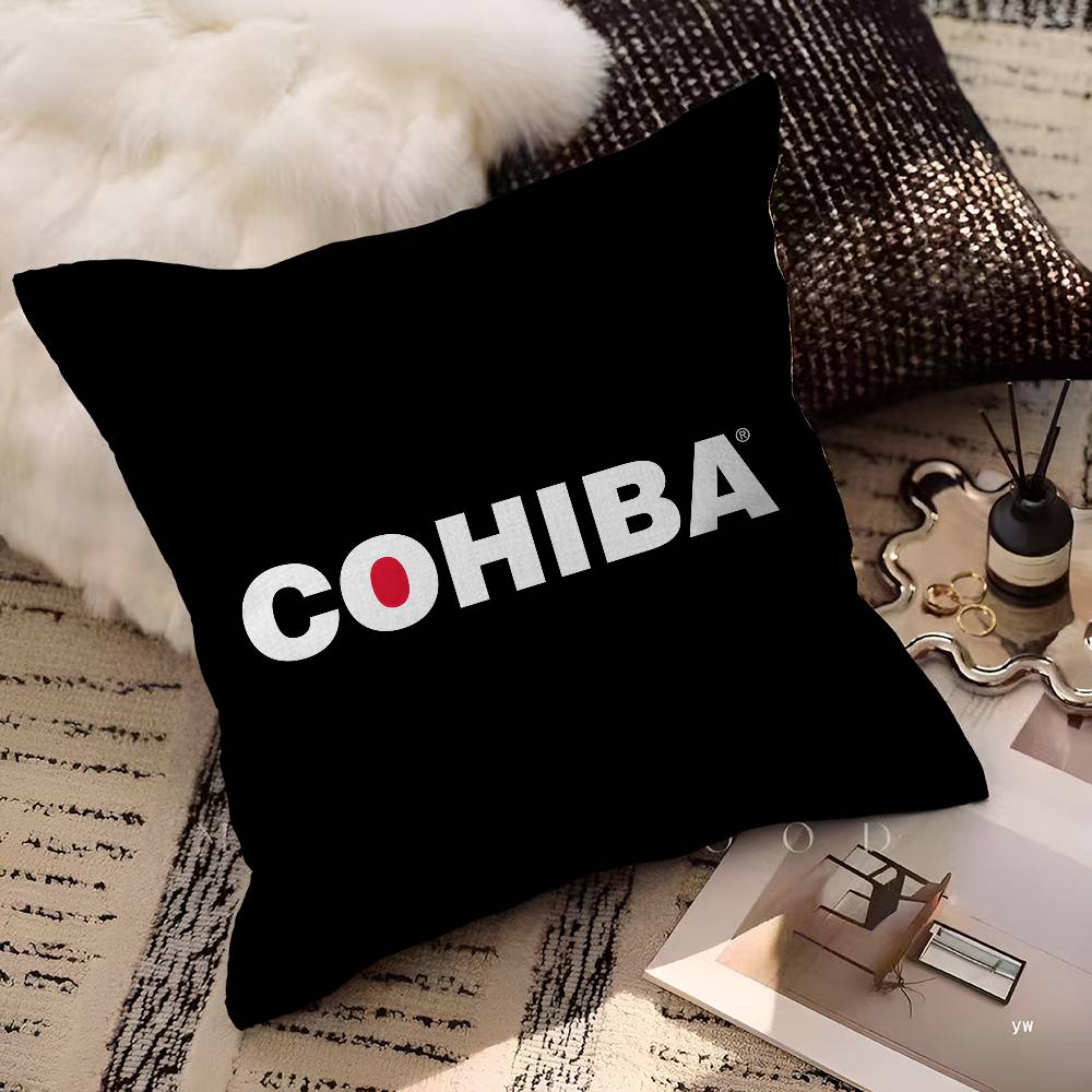 C-Cohibas Cigarette Cushion Cover Pillow Cover Decor Pillowcase Printed Cushion Case for Couch