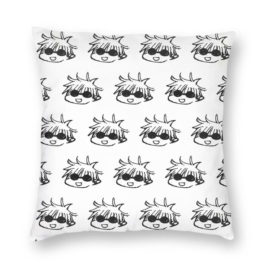 Jujutsu Kaisens Anime Povlak na polštář Tisk Polyesterový potah na polštář Dekorace JJk Manga Povlak na polštář Domácí čtvercový 40X40cm