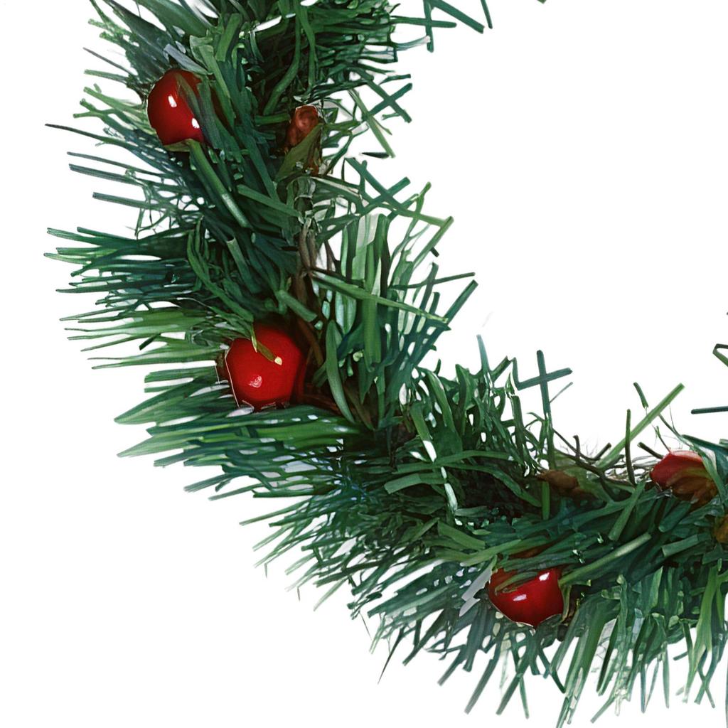 Christmas Wreaths For Front Door 4-Piece Artificial Garland Christmas Red Berry Bow Holiday Garland For Indoor Outdoor Home