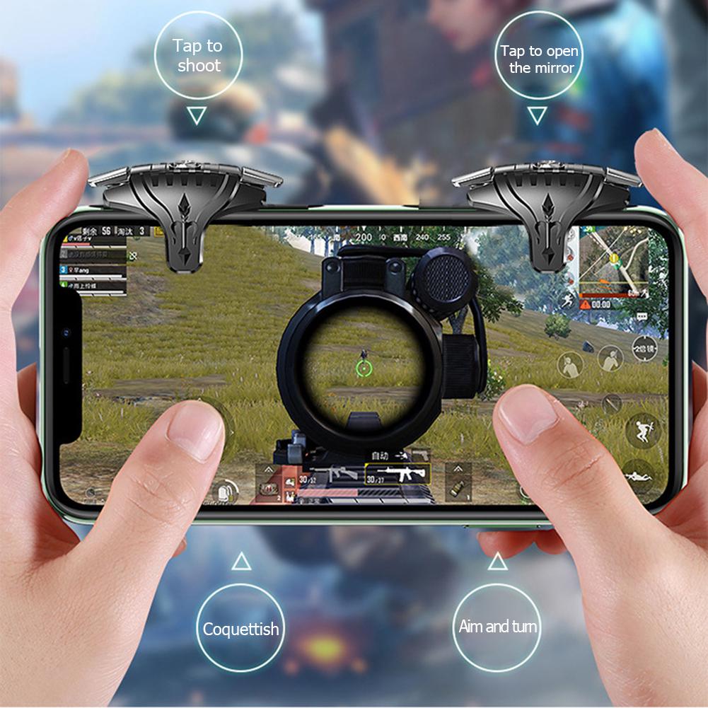 F01 1 Pair Plastic PUBG Mobile Trigger Phone Gamepad Controller Gaming Shooter