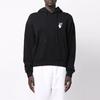 Off-White FW21 Arrow Print Hoodie Loose Fit Men Tops Black OMBB037F21FLE0051084