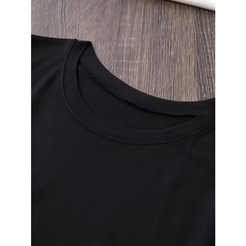 Women's Inclusion Tee - Curvy-Friendly Plus Size Short Sleeve T-Shirt with Self-Acceptance Message, Round Neck Casual Suitable for All-Season Wear