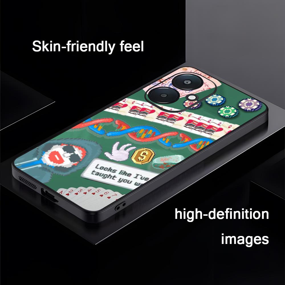 

Hot B-Balatro Game Card Phone Case For Xiaomi Redmi 14C 13C 12C Note14 13 12 11 10 Pro Plus S Soft Black Phone Cover Redmi Note11Pro4G5G