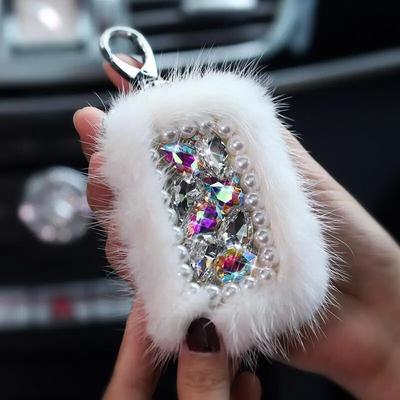 Car Key Case Universal Lady Key Protection Cover Diamond Key Case Cute Car Keychain Protection Cover Luxury Keychain Wallet