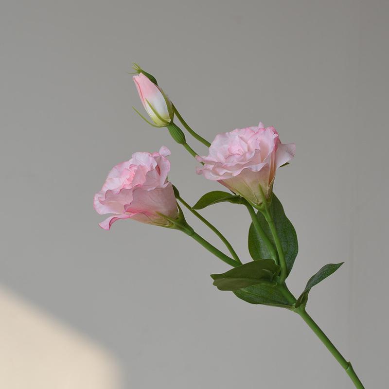 Fiori artificiali 3 teste Platycodon bouquet fiore realistico matrimonio decorazione casa tavolo da pranzo fiore finto oggetti di scena per fotografia