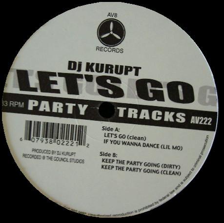 

12inch Record DJ KURUPT - Let s Go AV222 AV8 Records US Rap & Hip-Hop/R&B Used