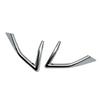 For Nissan Qashqai J12   ABS Chrome Front Bumper Front FogLights Frame  Fog Lamp Decoration Cover Sticker Accessories