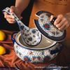 Ceramic bowls and plates Household creative tableware Soup noodle salad bowl Rice bowl Vegetables Fish plate