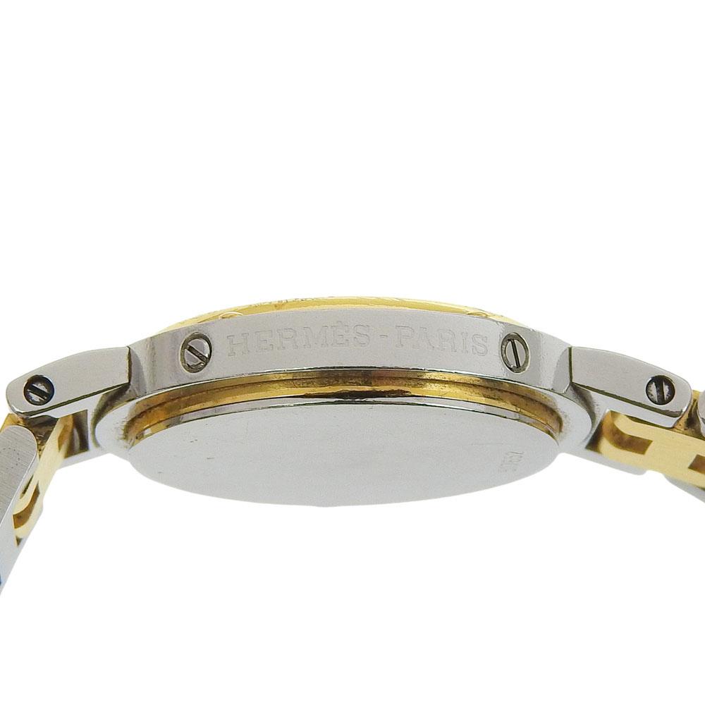 HERMES Clipper Watches WhiteDial Stainless Steel Quartz Analog display Women Used