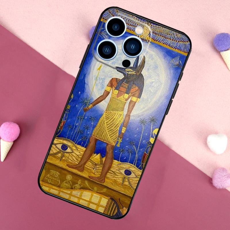 Ägypten Pharao Wandmalerei Handyhülle Für iPhone 16 15 13 12 11 14 Pro Max Mini X XR XS MAX 14 Plus Hülle