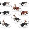 Spanish Bullfighting Set: North African Wild Bull & Tamed Bull Rider Figurine