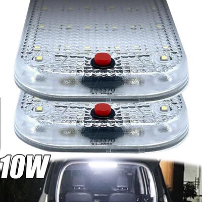 White Light Tube with Switch for Van Truck RV Camper Boat Indoor Car Ceiling Lights Auto Parts 1pc Car Interior Led Light Bar