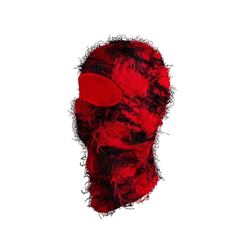 Single-Hole Knitted Prank Mask: Acrylic Yarn Balaclava for Outdoor Warmth