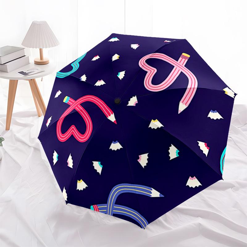1pc Pencils Automatic Opening/Closing Umbrella with Operation & Windproof Canopy - Folding Design, Holiday Gift yy260225126