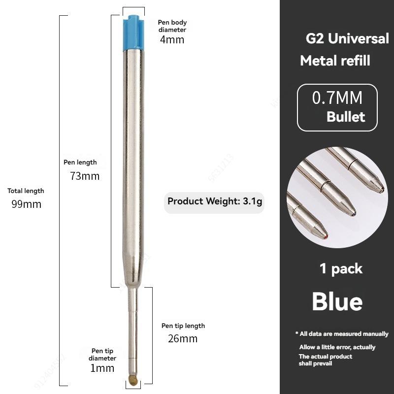 20pcs L:3.9 In/99mm Ballpoint Pen G2 Refills for Medium Point blue red Black Ink Rods for Writing Office Stationery 424