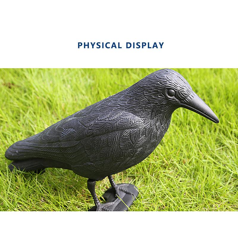 Exterior Simulation Black Crow Raven Bird Repellent Pest Control Pigeon Garden Decoration Outdoor Party Supplies Prop