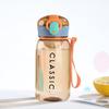 400ml/ 500ml Water Bottle Food Grade Large Capacity Bounce Cover Leak-proof PC Summer Simple Tea Leak Bottle Daily Use