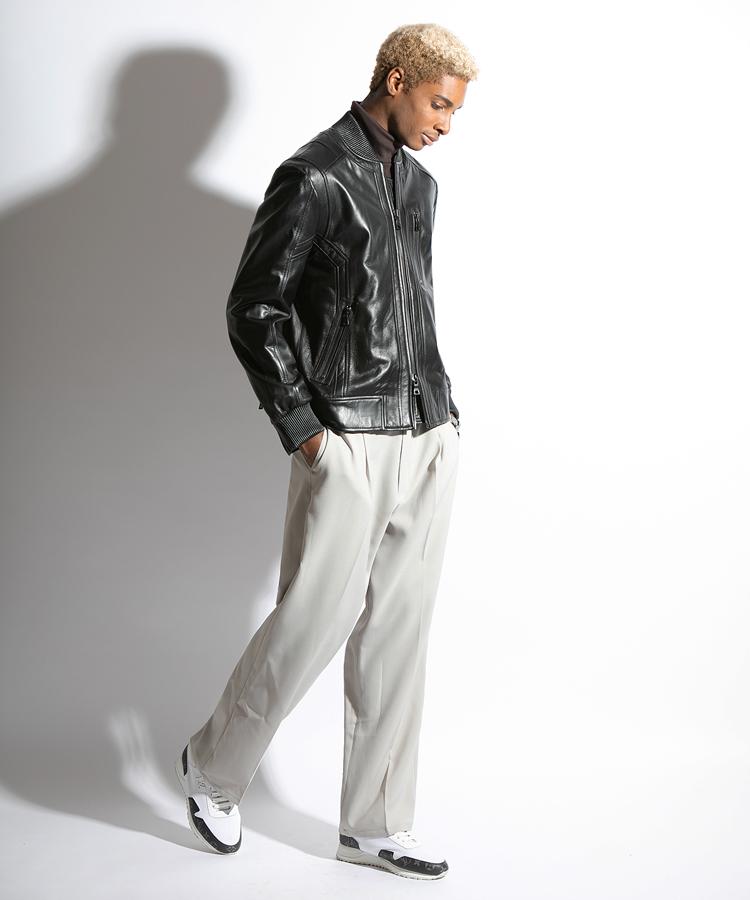 Seuteulaikeu Elegant Pintuck Trousers (Ivory)