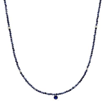 Slim Raw Sapphire Necklace