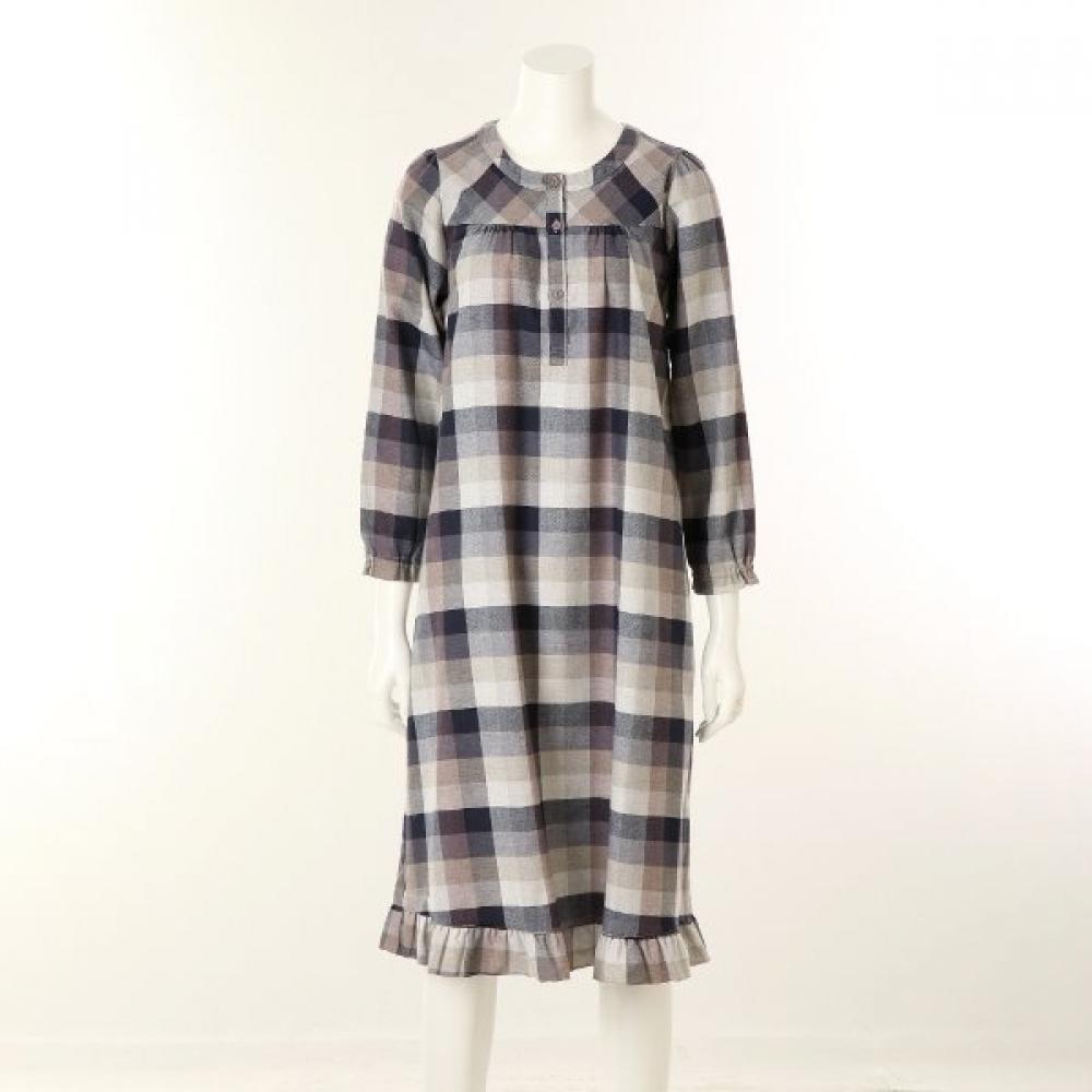 Wacoal Warm Cashmere Blend Cotton Flannel Check Dress Pajamas Wgn5485w 