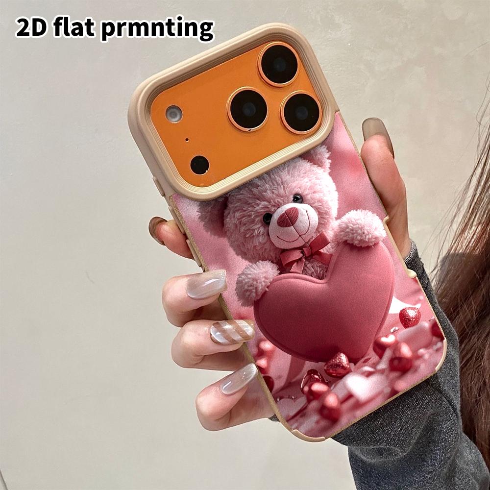 Phone Case: 2D Flat Lambskin Suitable for iPhone 18 17 16 15 14 13 Pro Protective Case, Marshmallow Kitten, Christmas and Halloween Gifts