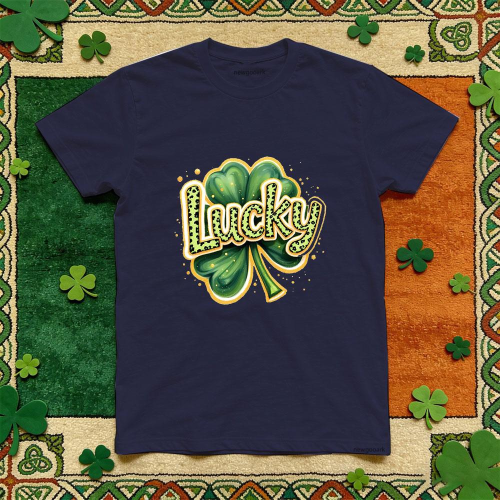 

St Patricks Day lucky Irish 317t shirt green cotton funny festival graphic t shirts Casual Unisex Adult woman man Party tee 4XL