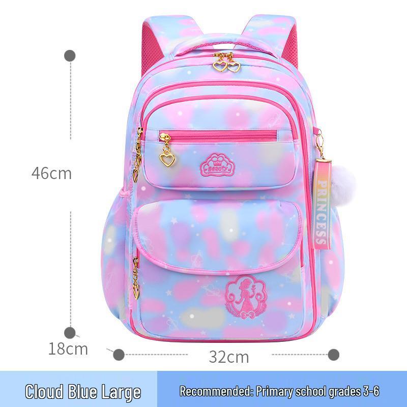 Children's Double Shoulder Backpacks for Girls, Grades 1-6: Cute Primary School Bags
