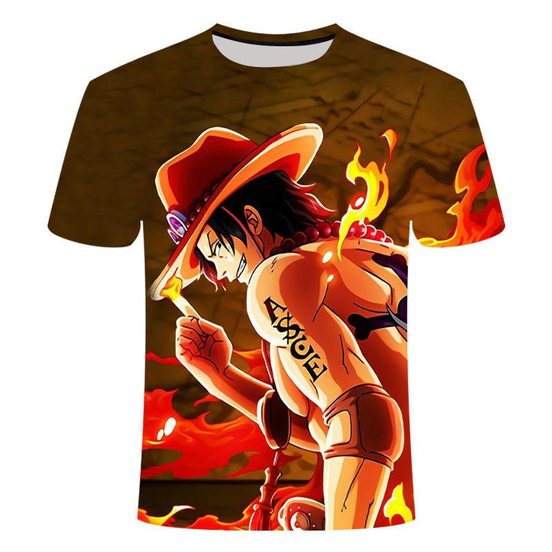 

Весна и лето One Piece аниме новая 3D принтованная мужская крутая повседневная и модная футболка с круглым вырезом XS
