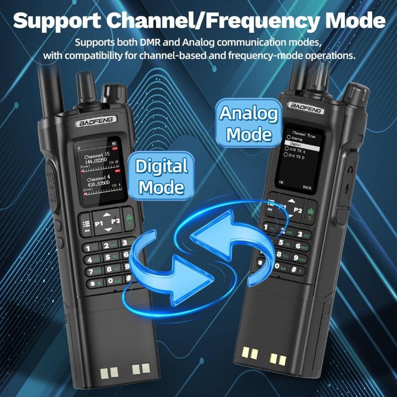 BAOFENG DM32 Walkie Talkie UV DMR GPS/APRS 10W Programming Multi Band Wireless Copy Frequency Type-C UV32 Ham Two Way Radio