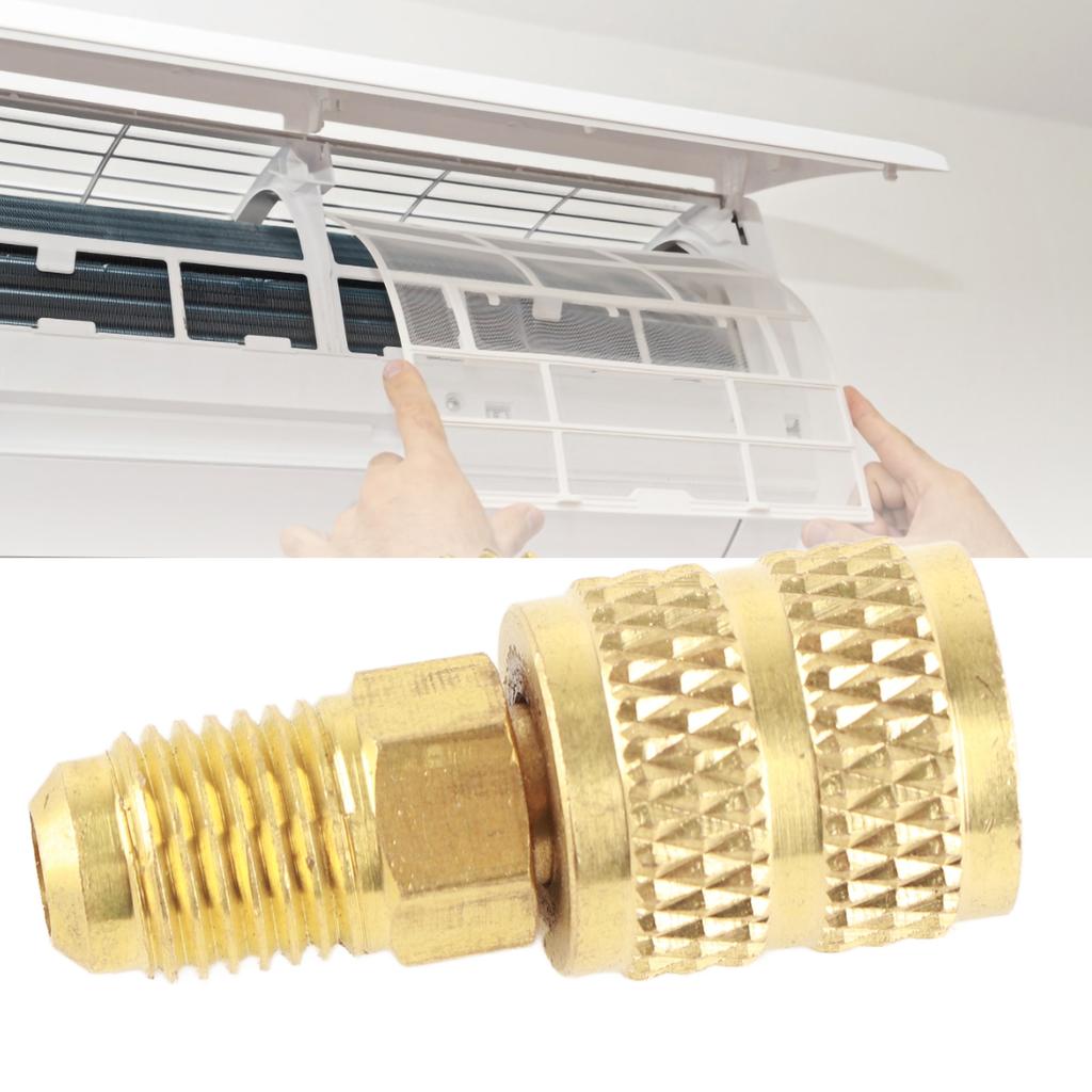 R410A A/C 1/4inch Male SAE to 5/16inch Female SAE Adapter HVAC Hose Connector R410A HVAC Adapter R410A Air Conditioner Adapter