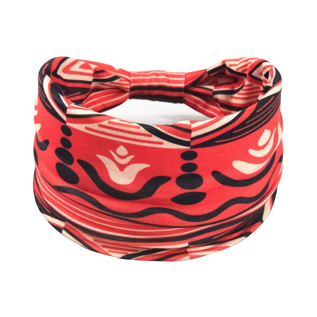 Bohemian Cashew Yoga Übung Stirnband Anti Schweiß und Feuchtigkeit Absorbieren Elastische Baumwolle Stirnband Knoten Stirnband