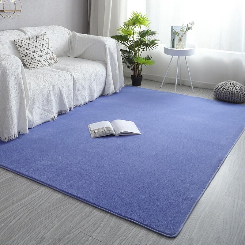 Pink Coral Velvet Carpet Living Room Short Plush Rug Bedroom Floor Mat Home Decor Rug for Kids Room Carpet Silent Moisture-proof