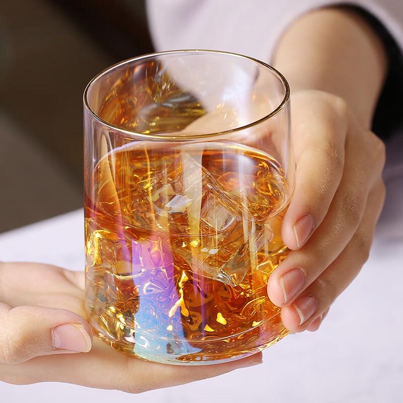 Copos de Vinho e Bebidas Espirituosas de Cristal Sem Chumbo Pintados à Mão com Ouro 24K - Conjunto de 2