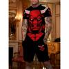 2-Piece Summer Men's Casual Set Trendy Bear 3D Digital Print