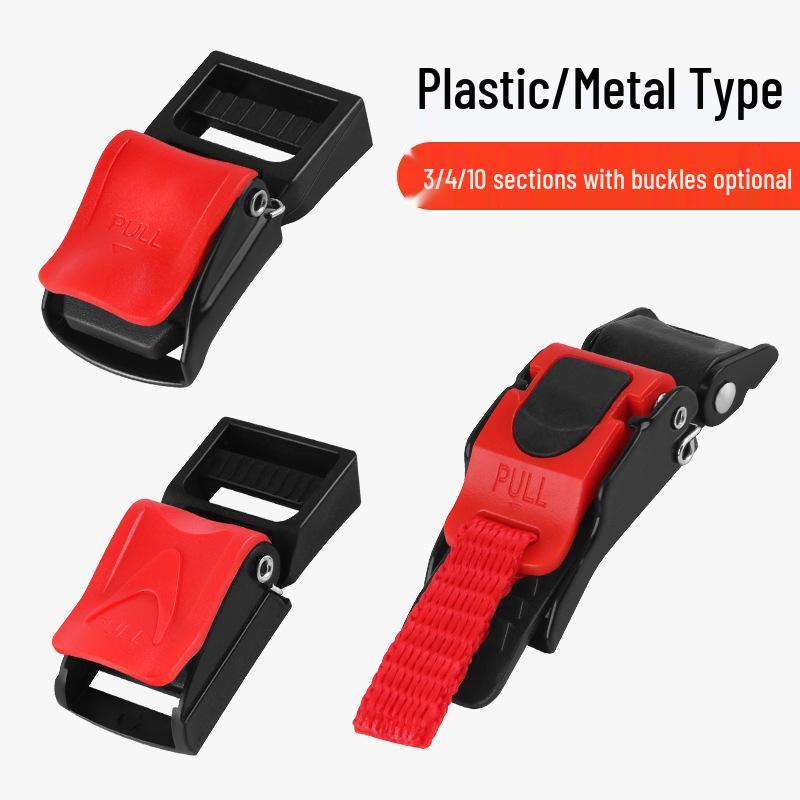 Universal Electric Motorcycle Safety Helmet Buckle - Three-Section Insert Pin Accessory for Electric Bicycle Helmets
