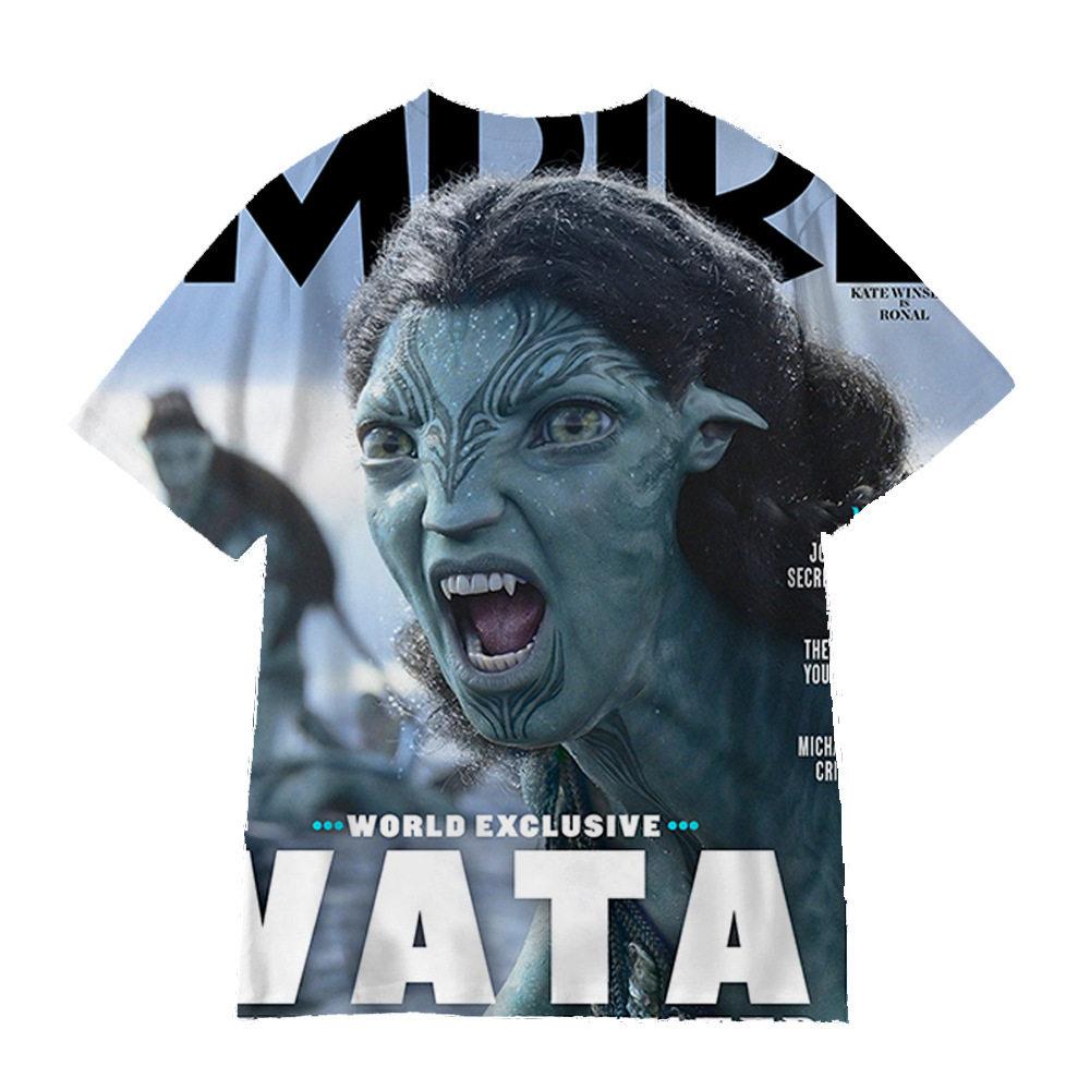 2026 Movie Avatar 3 Cartoon Print Children Outfit Breathable Trendy Boy and Girl Birthday Gift