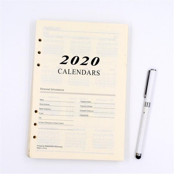 180 Blatt A5 Innenteil Ersatz Loseblatt Binder Notizbuch Seiten Planer