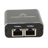 Gigabit Splitter 1000Mbps 1 in 2 Out RJ45 Port Aluminum Alloy Network Splitter for PC Laptop Router