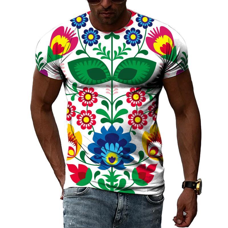 

New Hip-hop Streetwear T Shirt For Men Summer Fashion 3D Printed Striped Short Sleeve 6XL