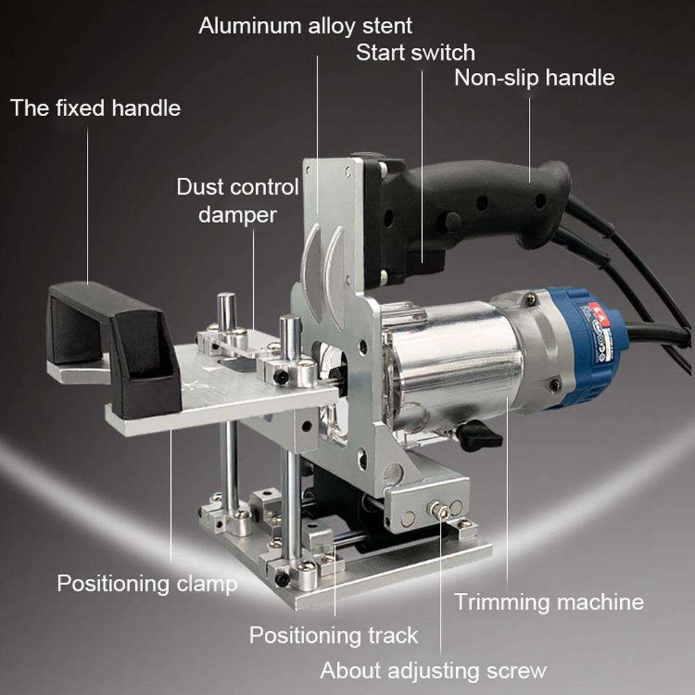 2in1 Grooving Machine Rack Portable Mold Notching Machine Support Trimming Cutter Holder Connection