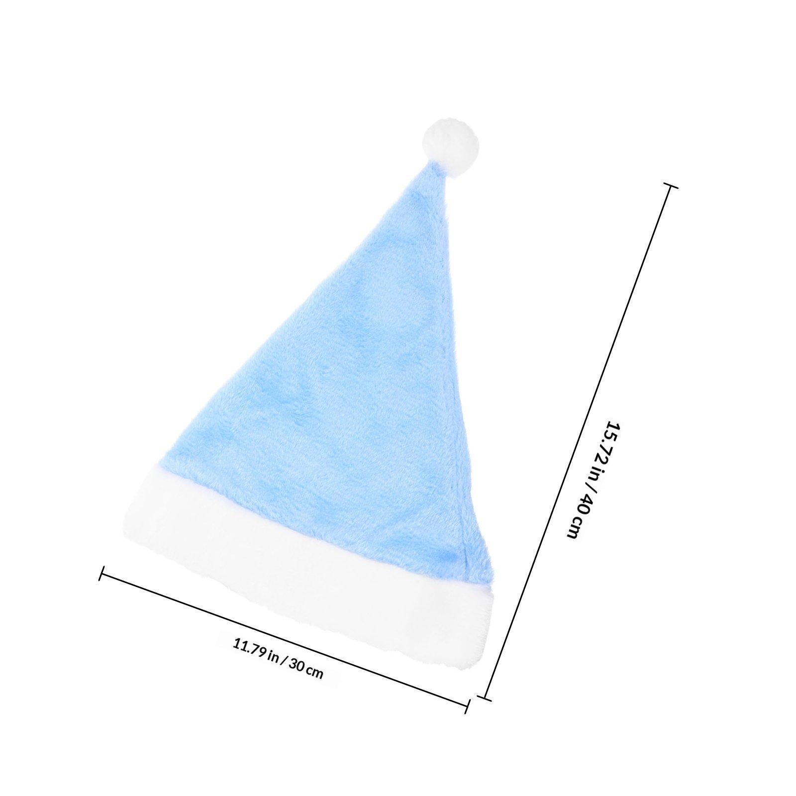 

1Pcs Santa Hat Green Christmas Costume Accessory Comfortable Fit Kids Adults Material Masquerade Carnival Holiday other синий