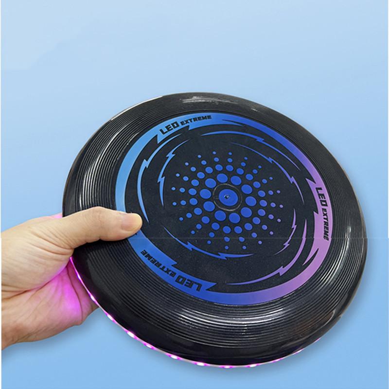 Bright Light-up Frisbee Disc Flashy Led Night Flying Toy Cool Adult Sports Frisbee Bulk